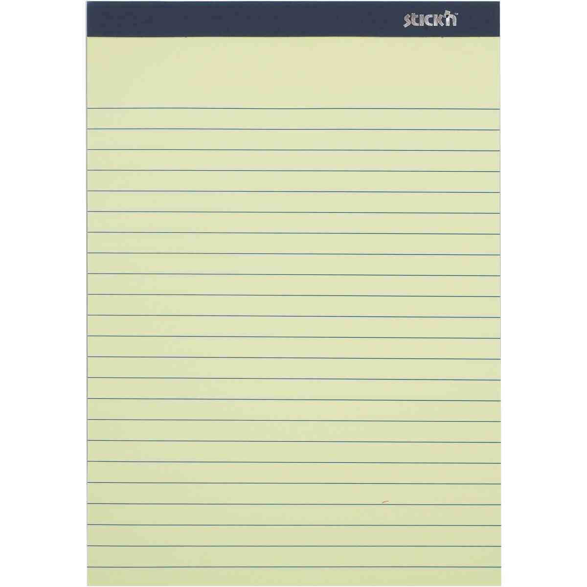 Sticky Memo 254x178 50 Blad Linjerade Gul