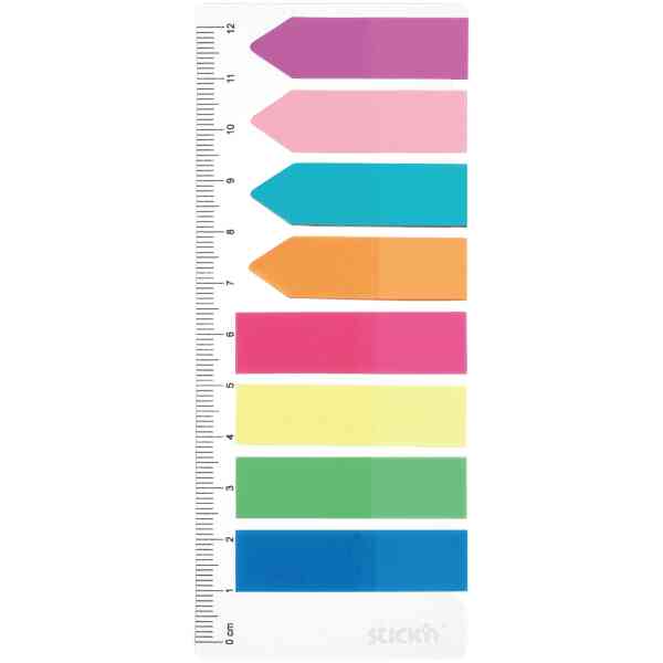 Indexflikar 4st 45x12 4st 42x12 25 Blad Sorterat Neon
