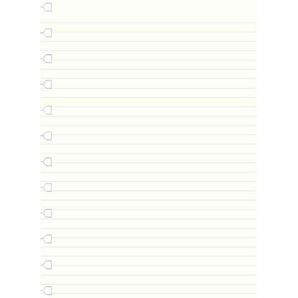 Filofax Anteckningsbok Refill A4 Linjerad