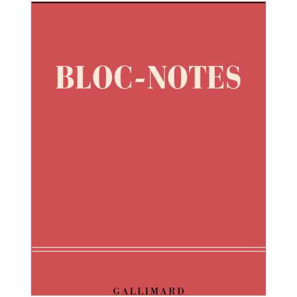 Gallimard Bloc-notes de papeterie