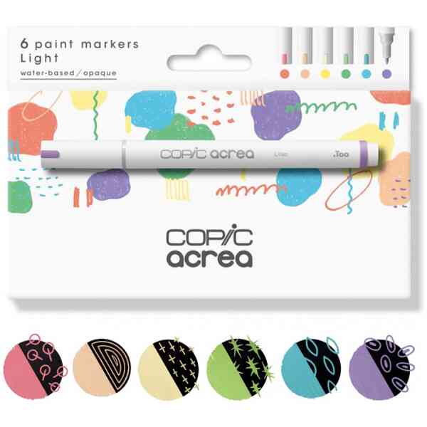Copic acrea Paint Marker Set, 6 St