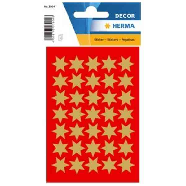 Herma stickers Decor stjärna ø16 guld (3)