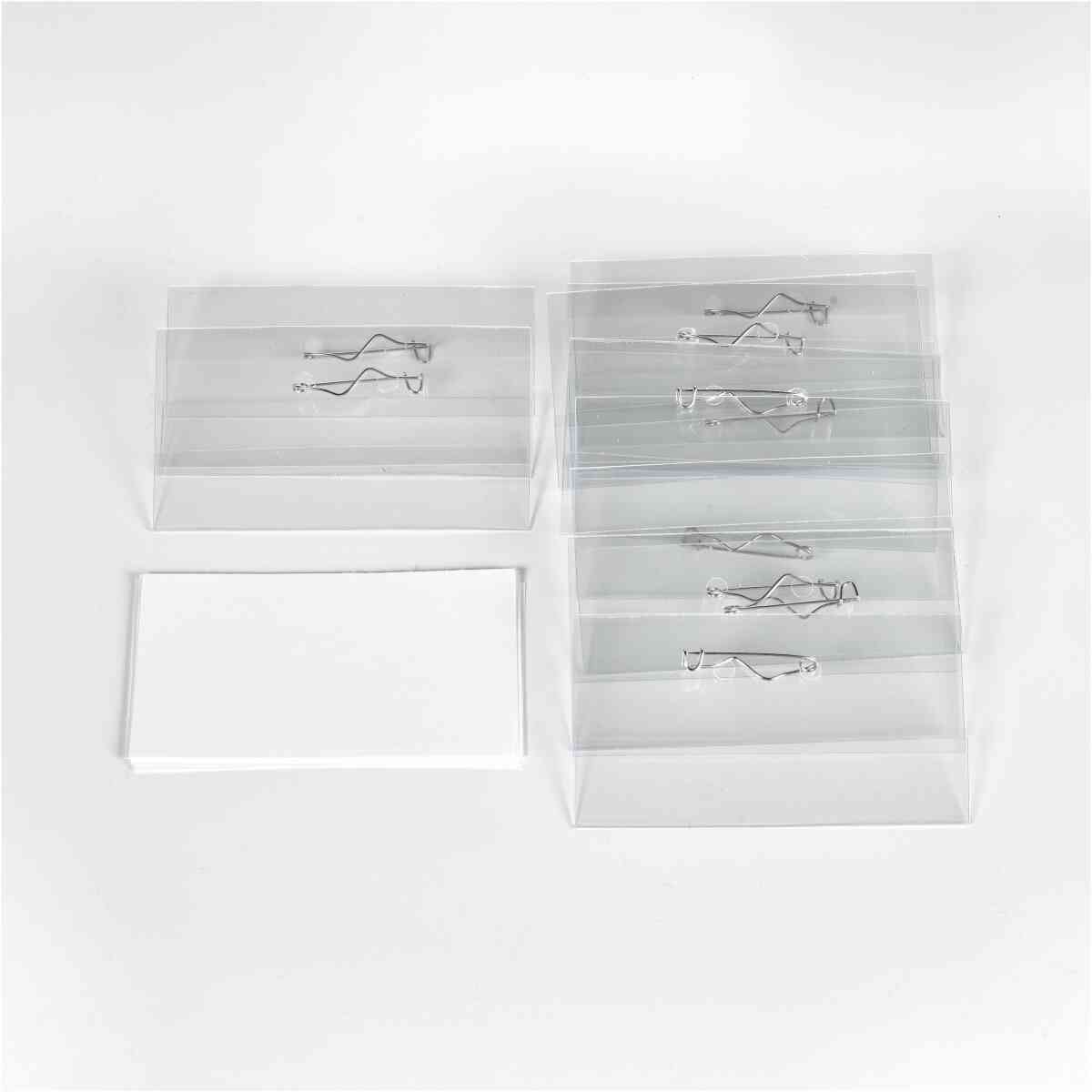 Namnskylt Nål 90x50mm 10 Pack - Bild 2