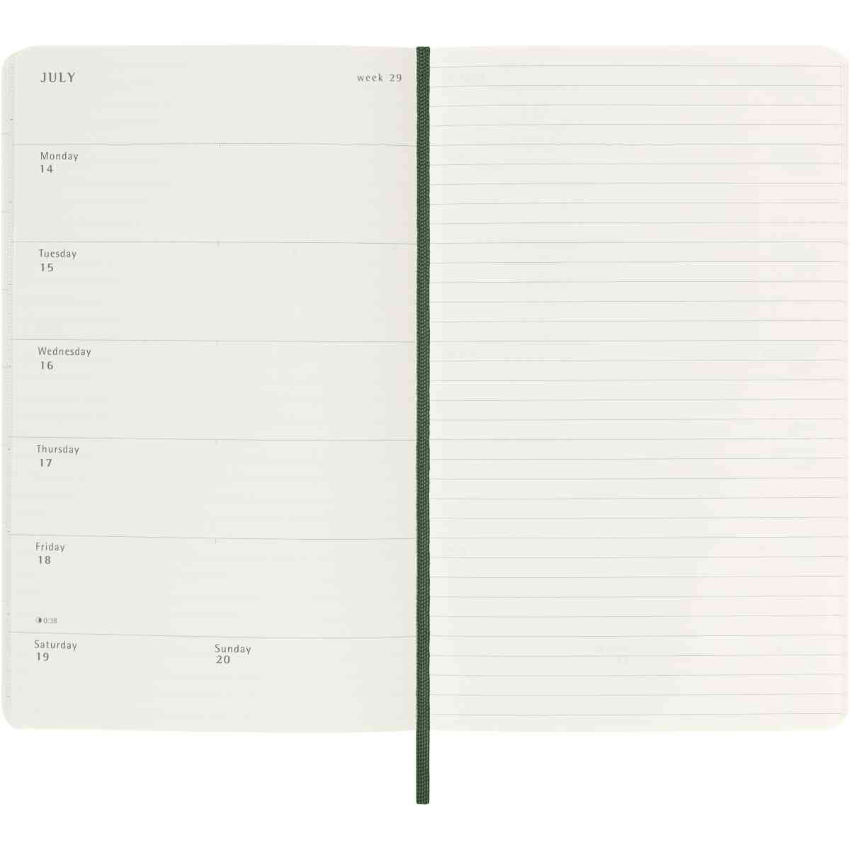 Classic Soft 12M Week Note Large Myrtle Green 2025 - Bild 2