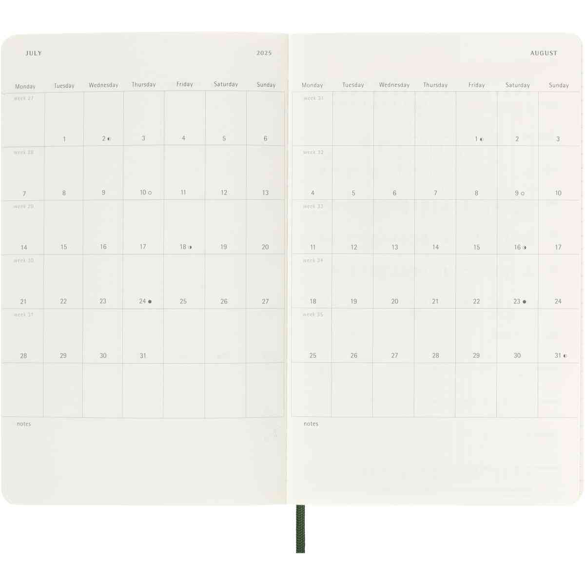 Classic Soft 12M Week Note Large Myrtle Green 2025 - Bild 3