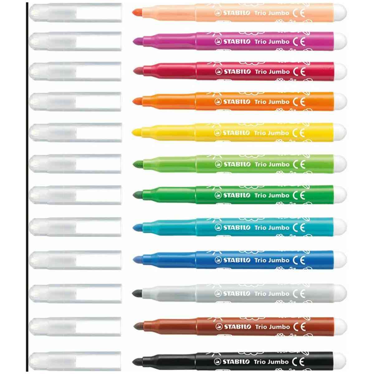 STABILO Trio Jumbo 12 Pack
