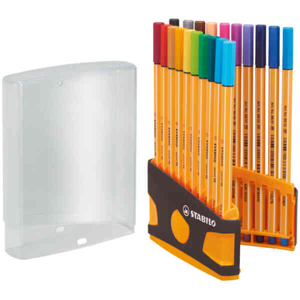 STABILO Point 88 20 Pack Color Parade Orange/Grå