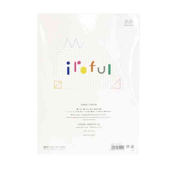 TomoeRiver Iroful Loose Sheet 5mm Dot Grid / A4 / Ivory White / 75 g/m2