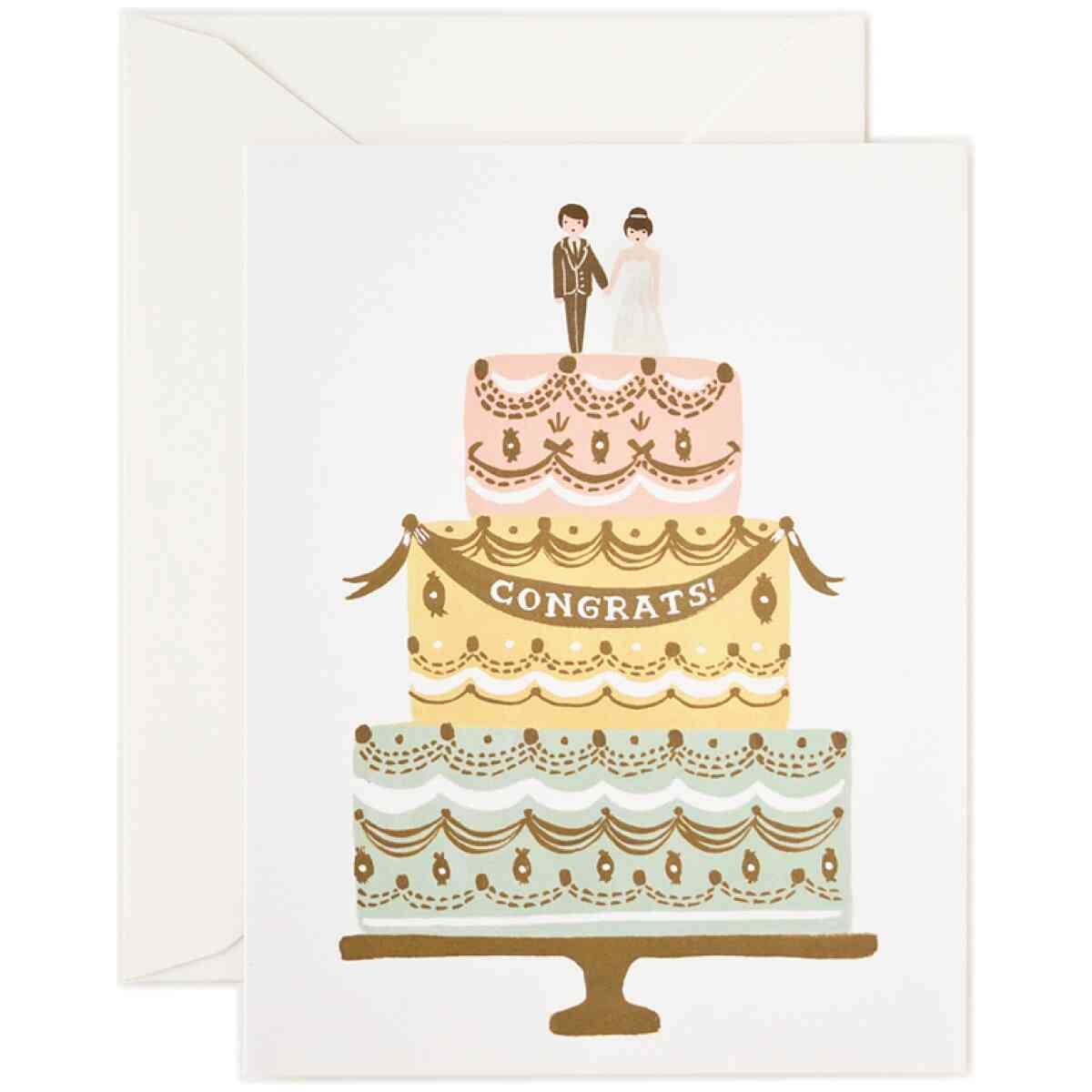 Congrats Wedding Cake Card