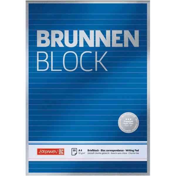 Brunnen Anteckningsblock A4, 50 ark