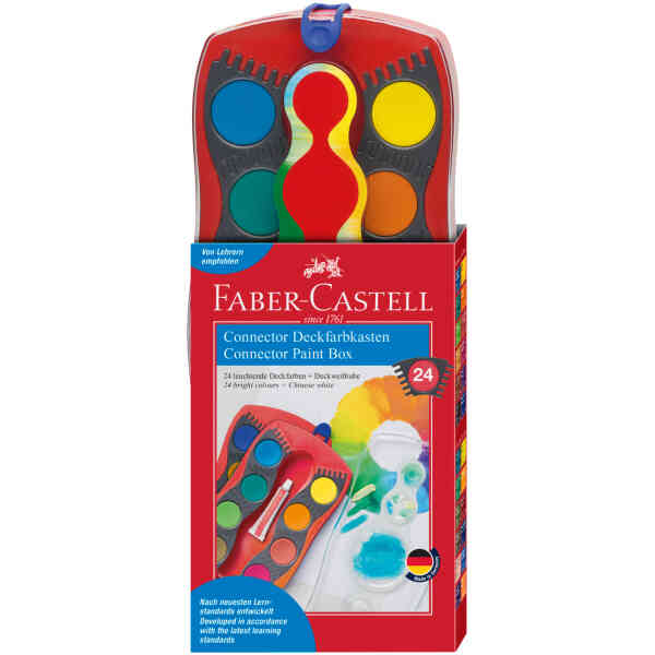 Connector paint box, red, 24 colours