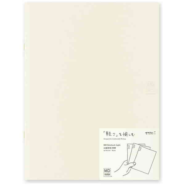 MD Notebook Light A4 Variant Blank 3pcs Pack