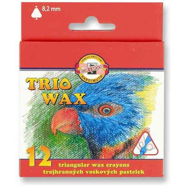 Triangular Wax Crayons - 12
