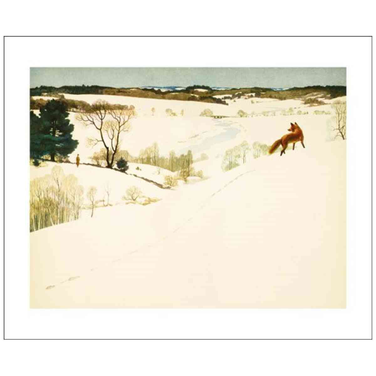 Fox in Winter, Greeting Card