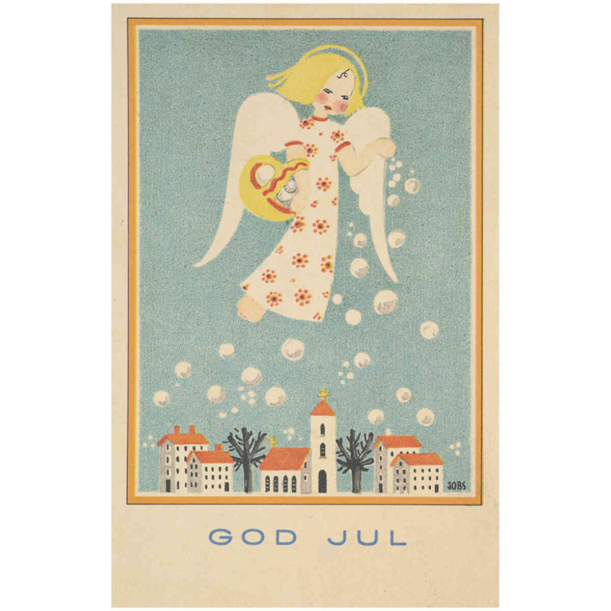 Julefrid, Lisbet Jobs, Vykort