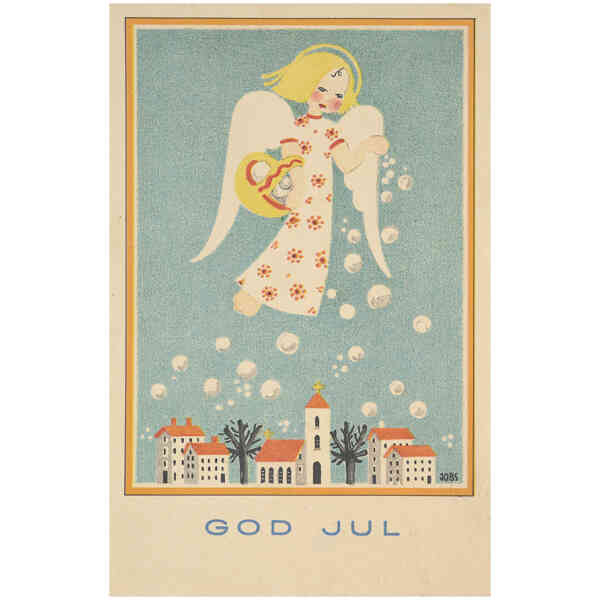 Julefrid, Lisbet Jobs, Vykort