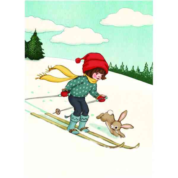Ski With Me, Postcard