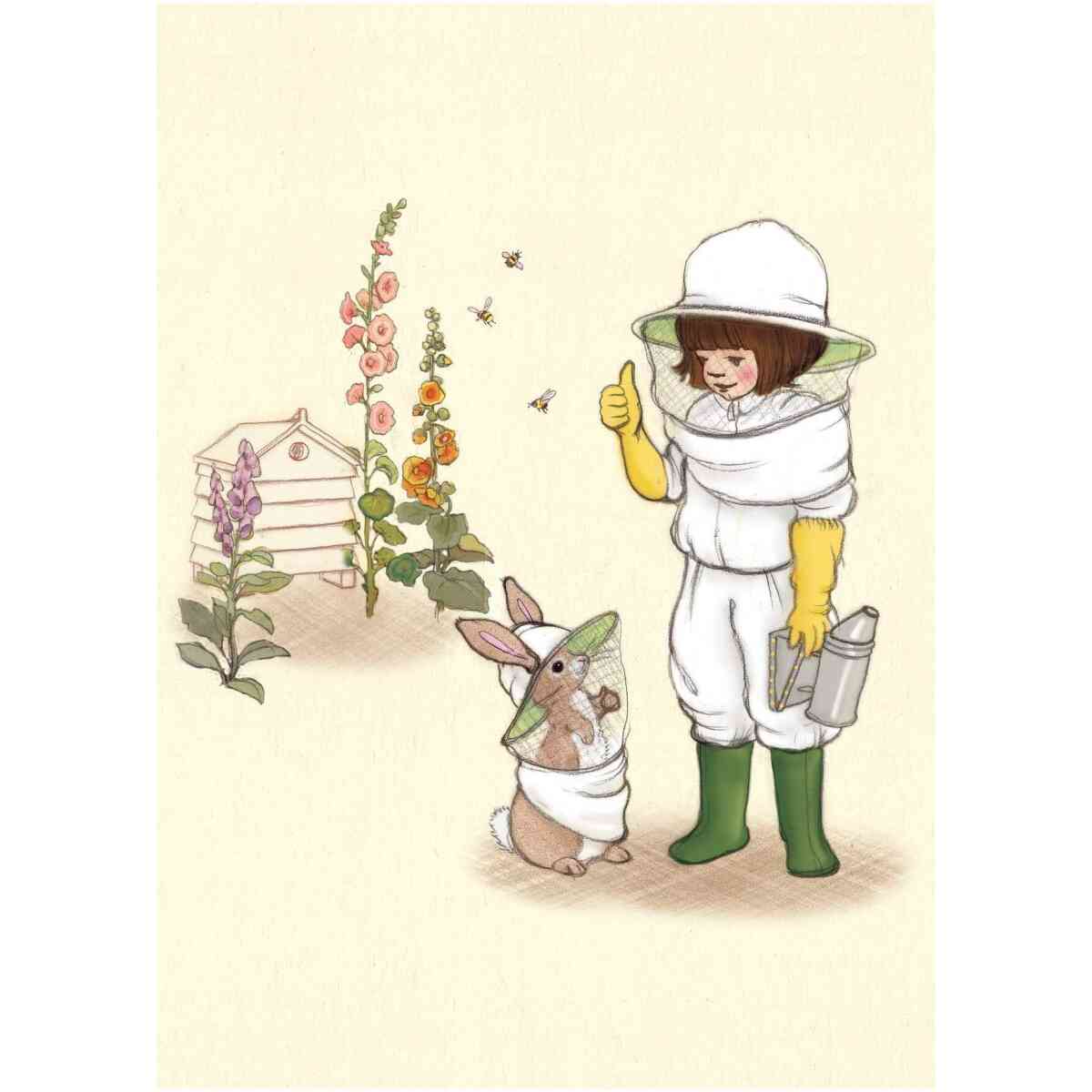 Bee Keeper, Postcard