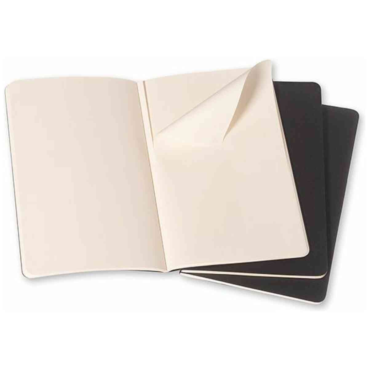 Cahier Journal Olinjerad Pocket Svart 3-Pack - Bild 2