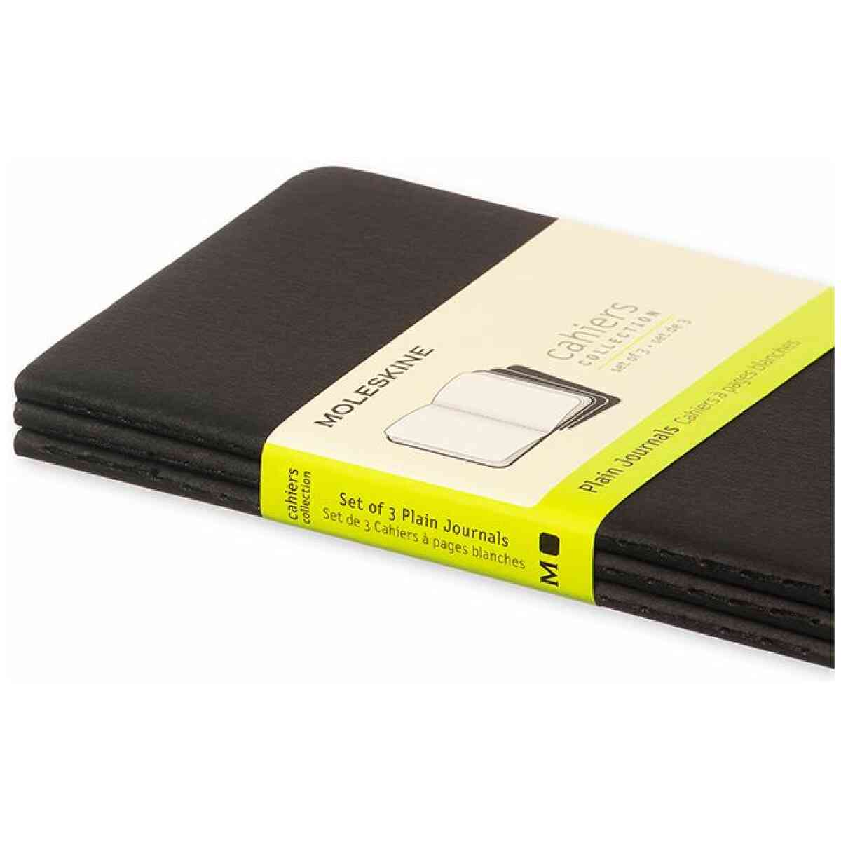 Cahier Journal Olinjerad Pocket Svart 3-Pack - Bild 3
