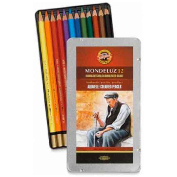 Akvarellpenna Mondeluz - Plåtask set