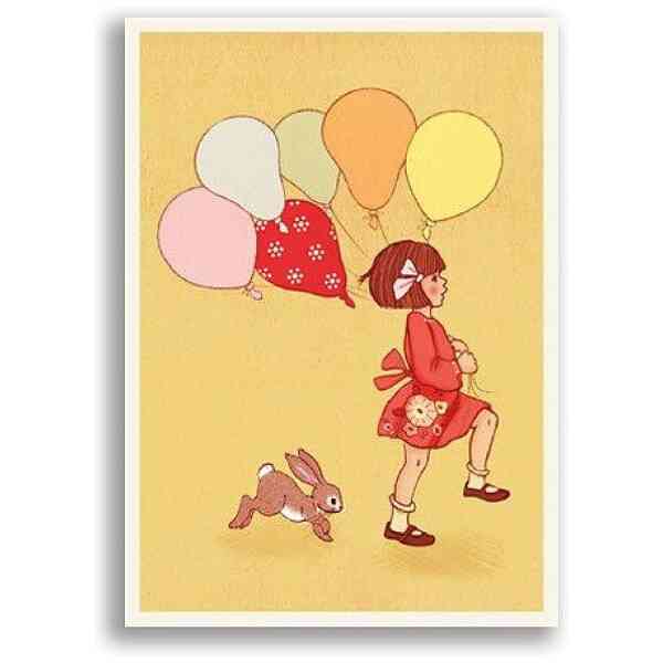 Balloons, Belle & Boo Playtime Postcards