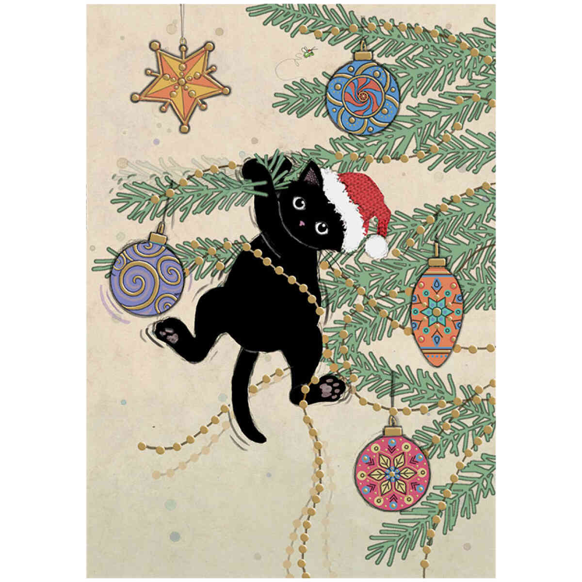 Christmas Kitty, Greeting Card