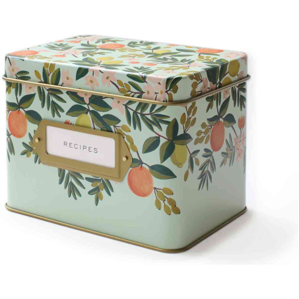 Citrus Floral Recipe Box