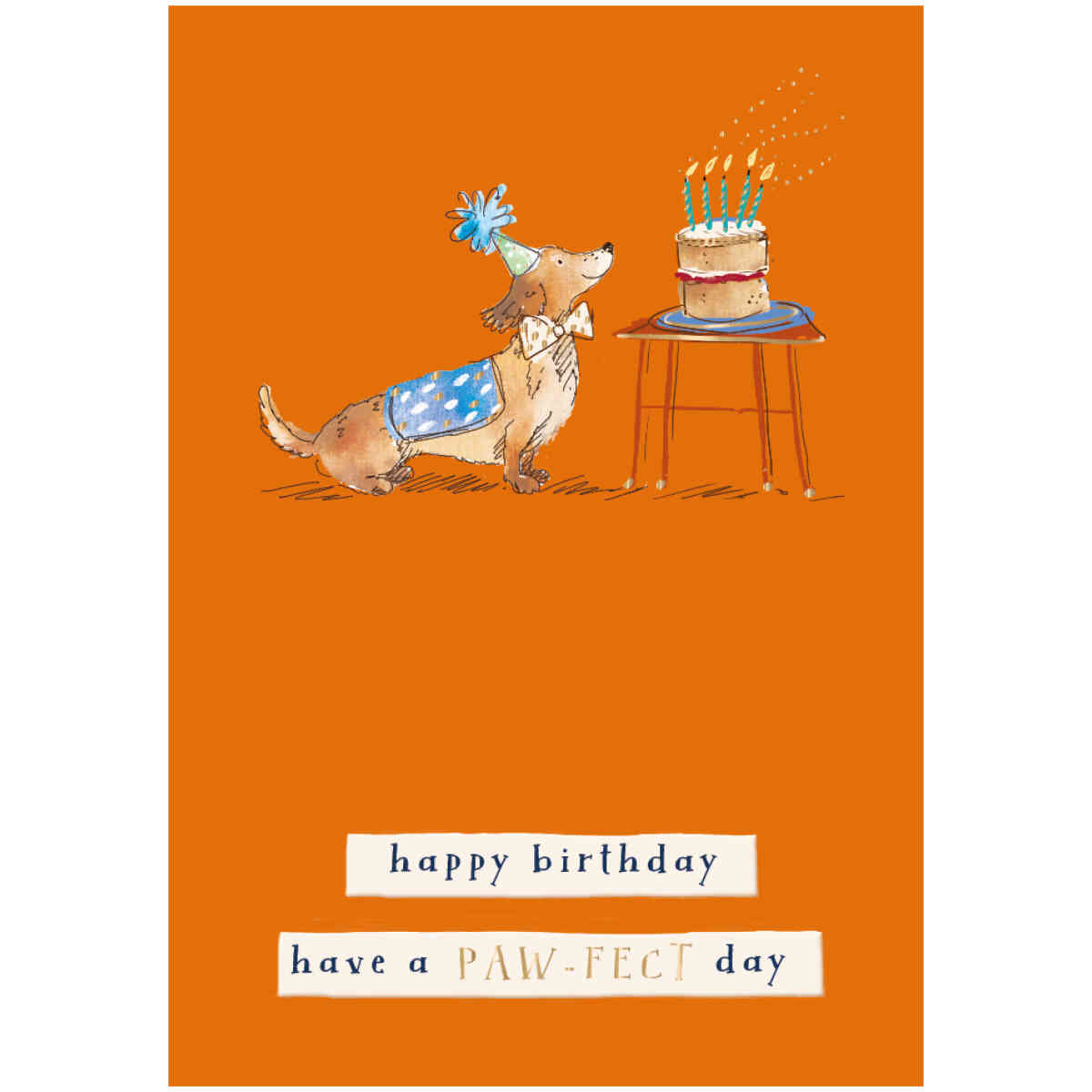 Dachs Party, Wilf And Alfie, Greeting Card