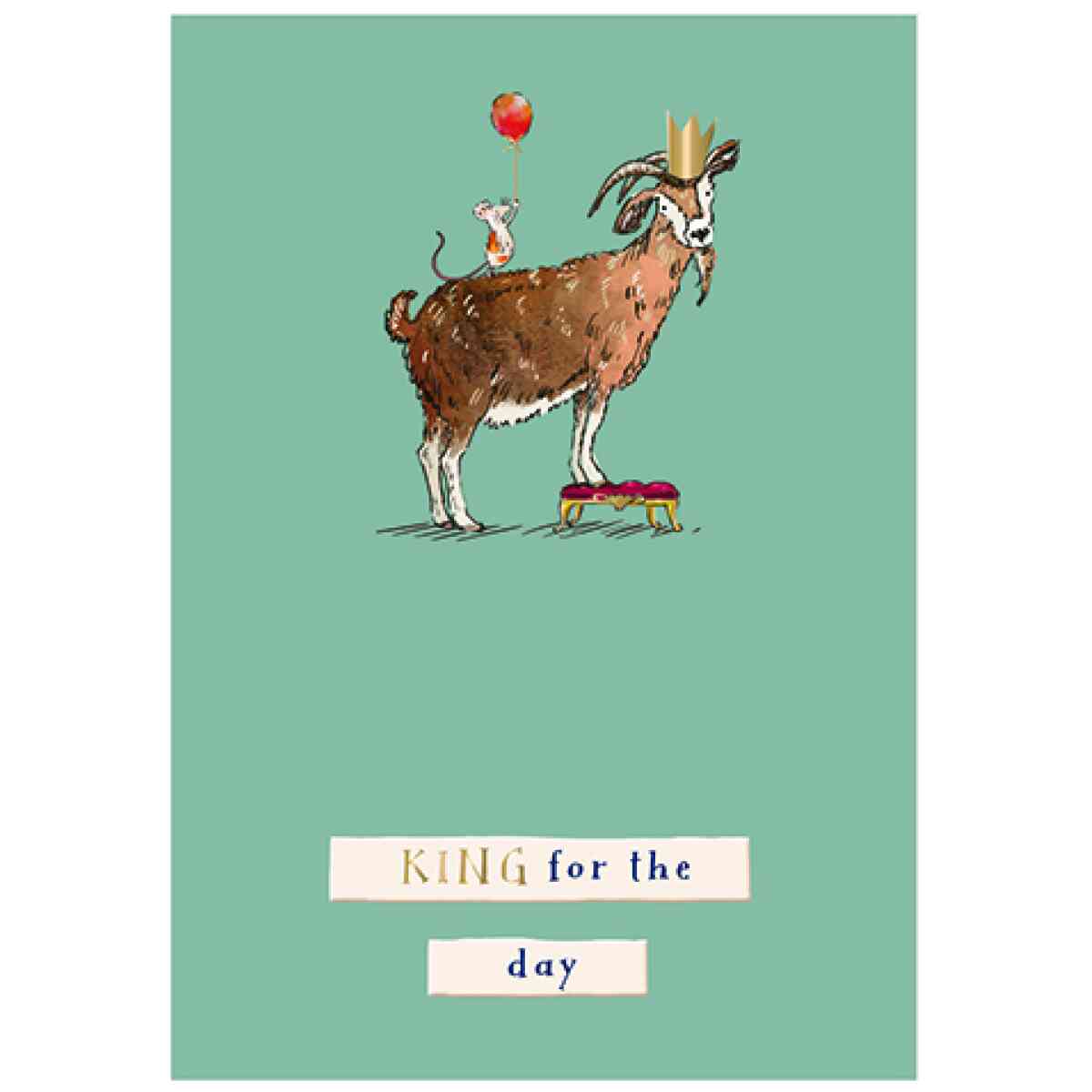 Goat and Mouse, Wilf And Alfie, Greeting Card