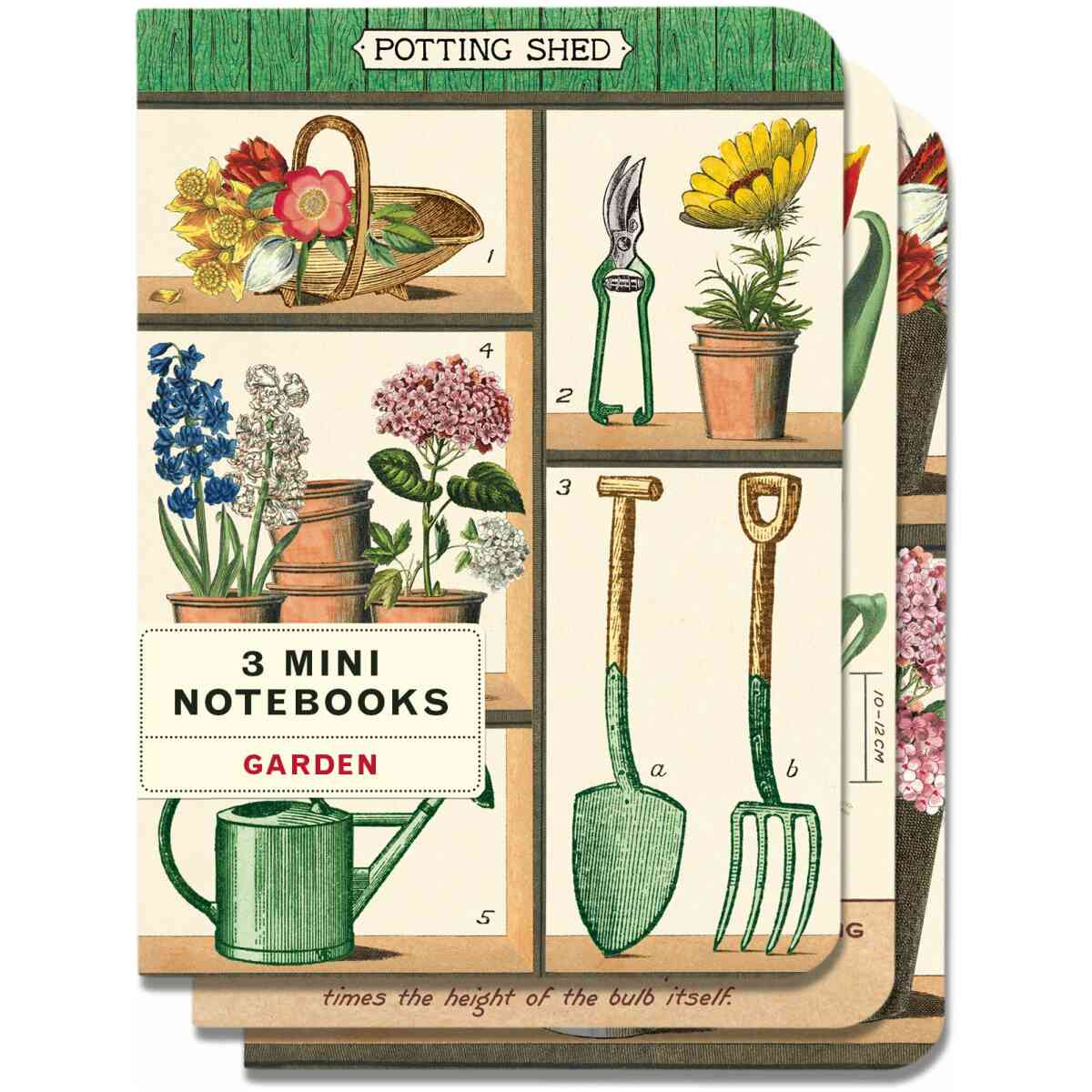 3 Mini Notebooks - Garden