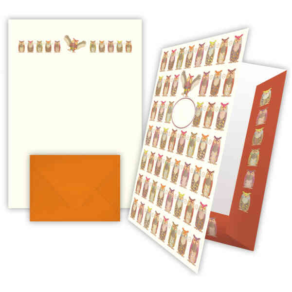 Owls, Writing paper in Keepsake Folder