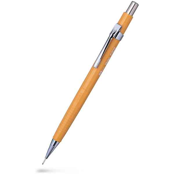 Pentel P209 Automatic stiftpenna 0,9mm, 4mm fast glidrör, avtagbart clip : Curry