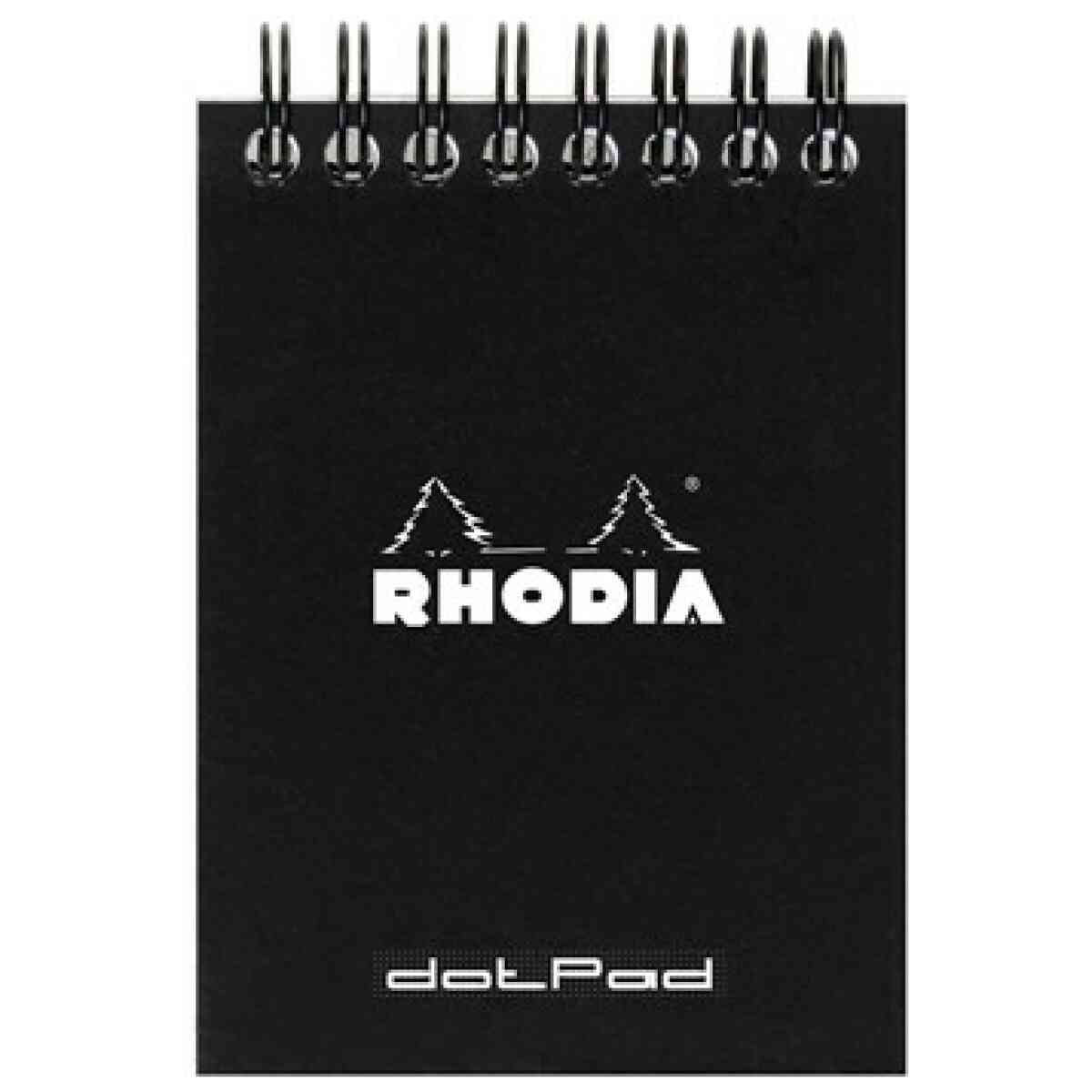 Rhodia NotePad wire black A7 dot