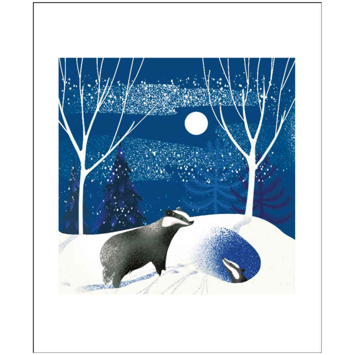 Badgers, Greeting Card