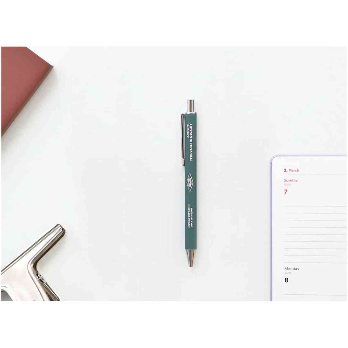 Non-Slip Smooth GEL Pen 0.38 Green