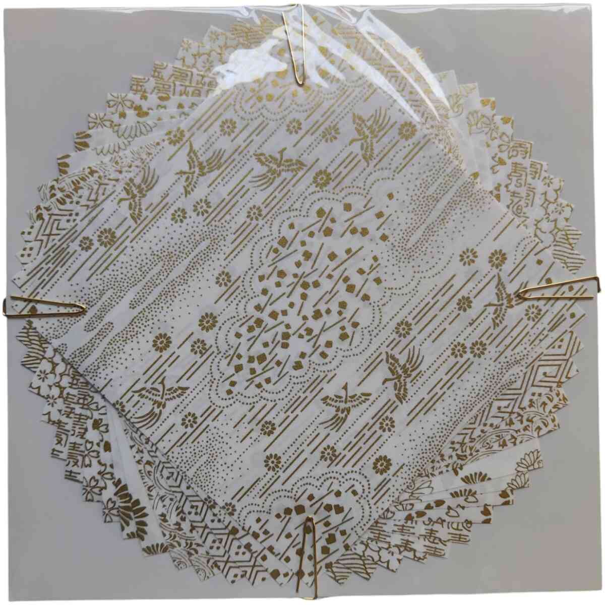 White Gold Origami No.11 - white - 15×15 cm
