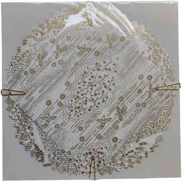 White Gold Origami No.11 - white - 15×15 cm