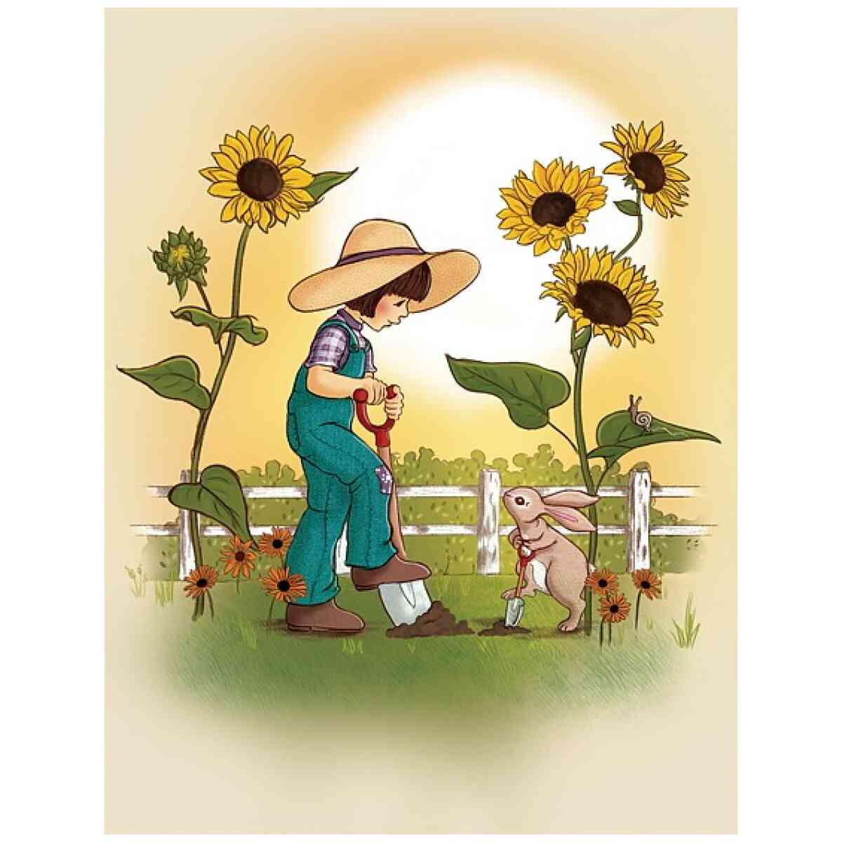 Harvesting Sunshine, Postcard
