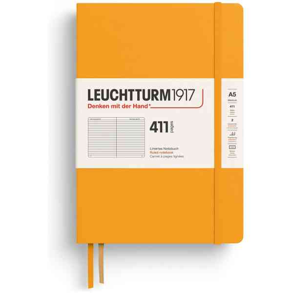 Leuchtturm1917 Anteckningsbok 411 A5 Hard Linjerad