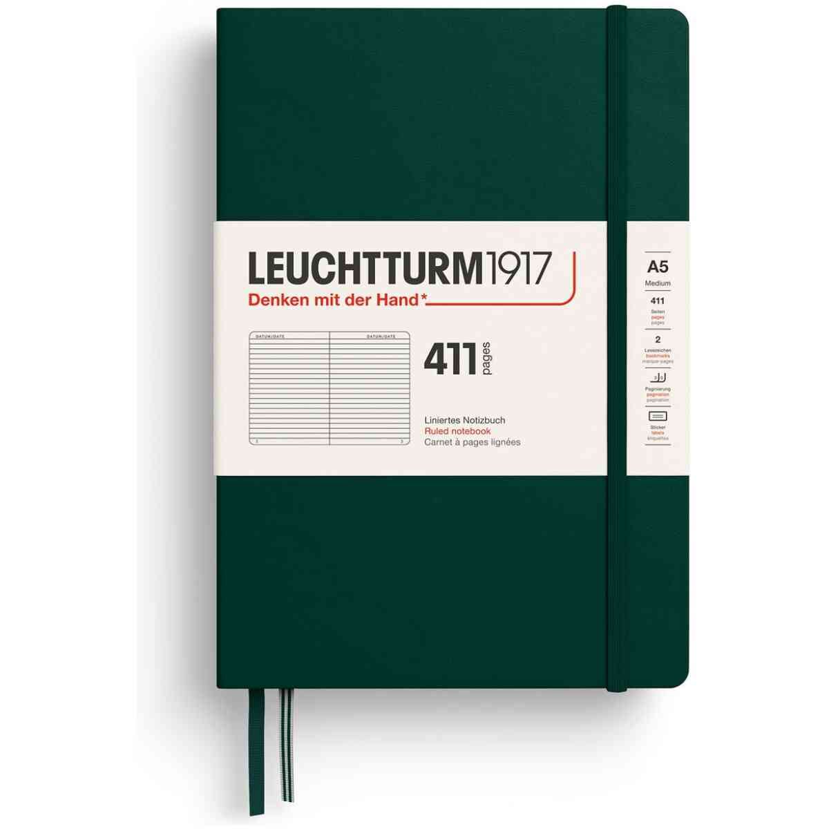 Leuchtturm1917 Anteckningsbok 411 A5 Hard Linjerad - Bild 3