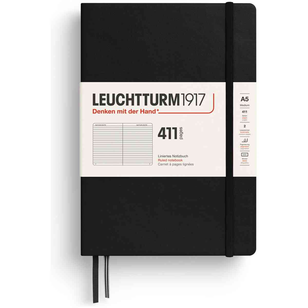 Leuchtturm1917 Anteckningsbok 411 A5 Hard Linjerad - Bild 2