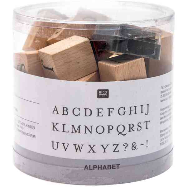 Stamp set ABC 30 PCS +1 pad
