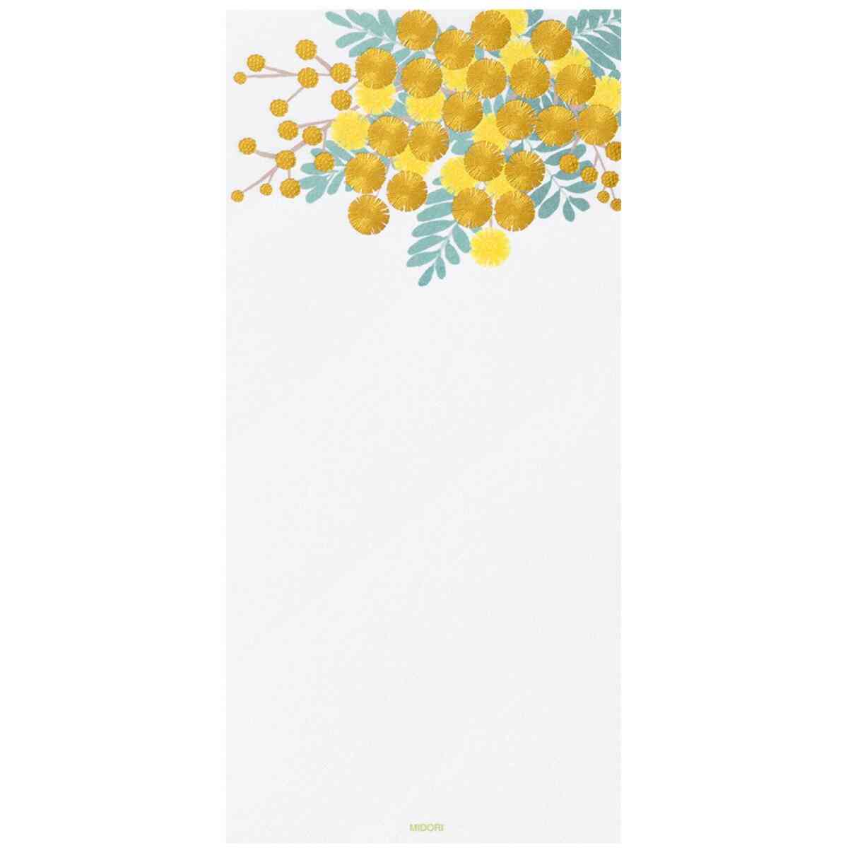 Message Letter Pad Foil-Stampling Mimosa - Bild 2