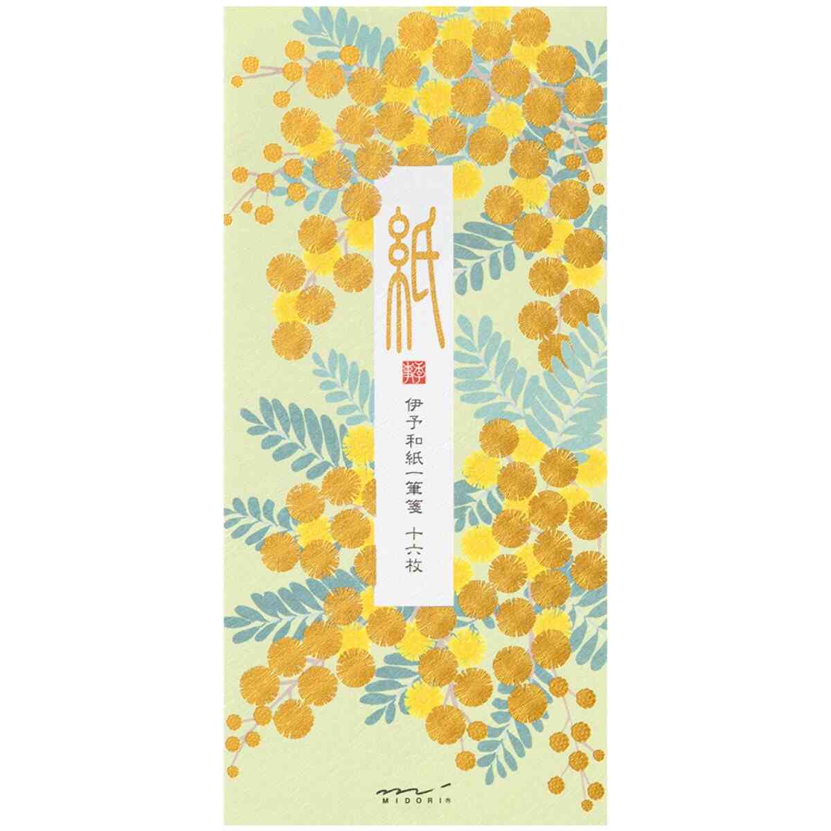 Message Letter Pad Foil-Stampling Mimosa