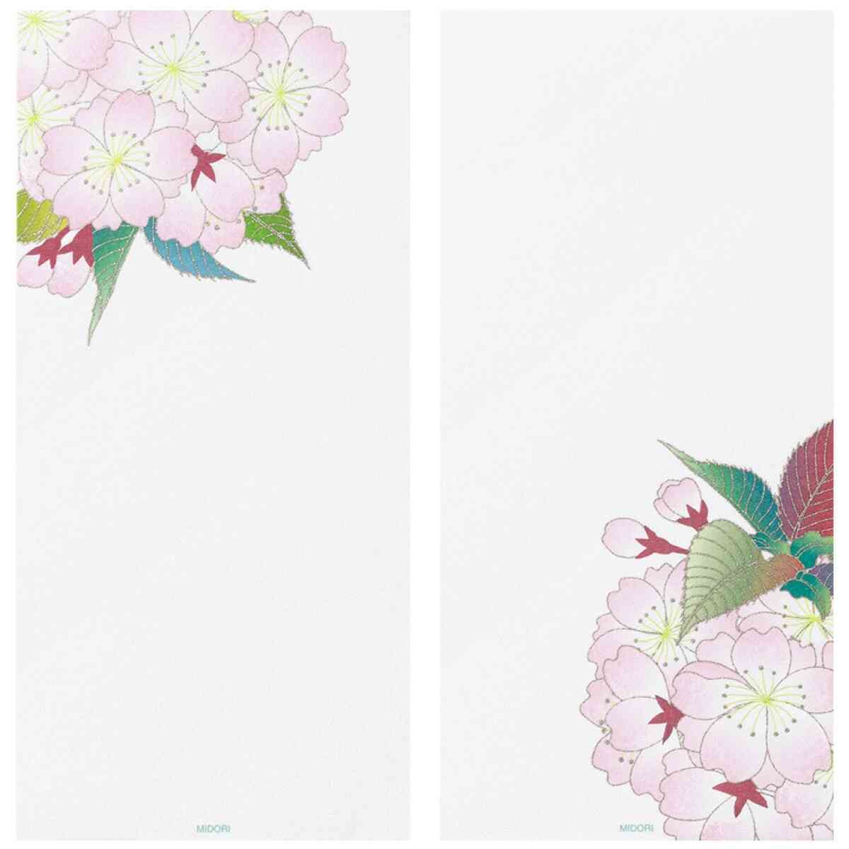 Message Letter Pad Silk-Printing Ball-Shaped Cherry Blossom - Bild 2
