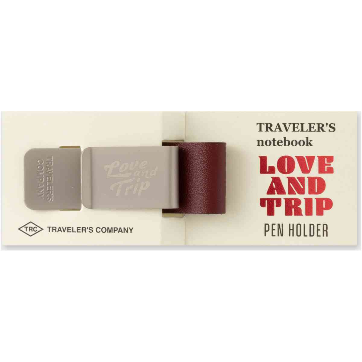 Förbeställ och betala nu för leverans  24 april 2025. Hela ordern skickas den  24 april 2025. TRAVELER'S notebook Pen Holder LOVE AND TRIP Red - Bild 3