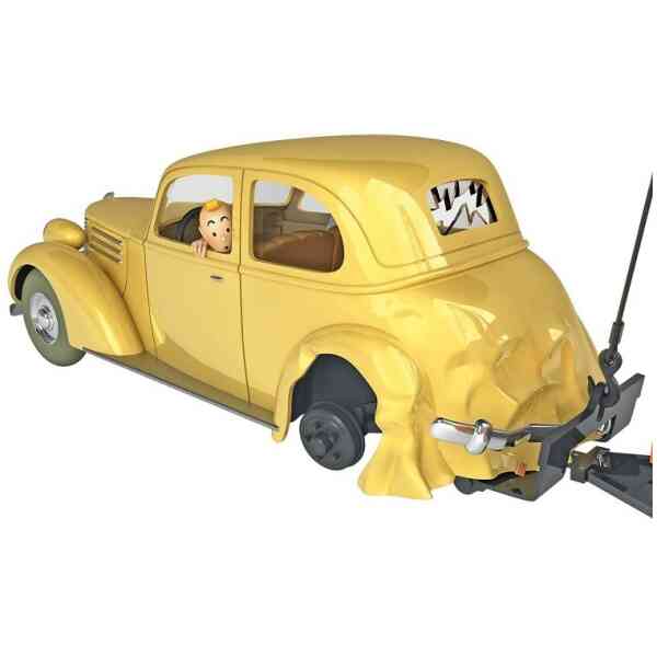 Tintin Car N°61 - The Imperia damaged car