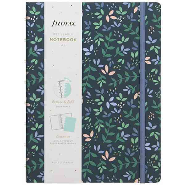 Filofax Anteckningsbok Garden A5 Linjerad Dusk