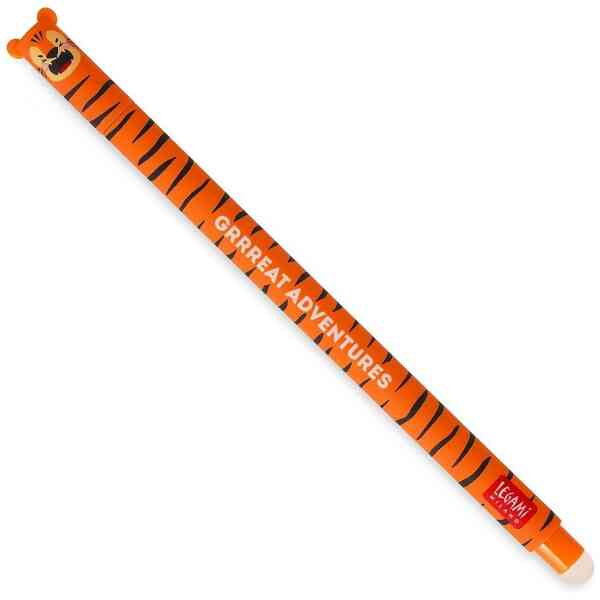 Erasable gel pen, Tiger, orange, gelpenna med utsuddbart bläck